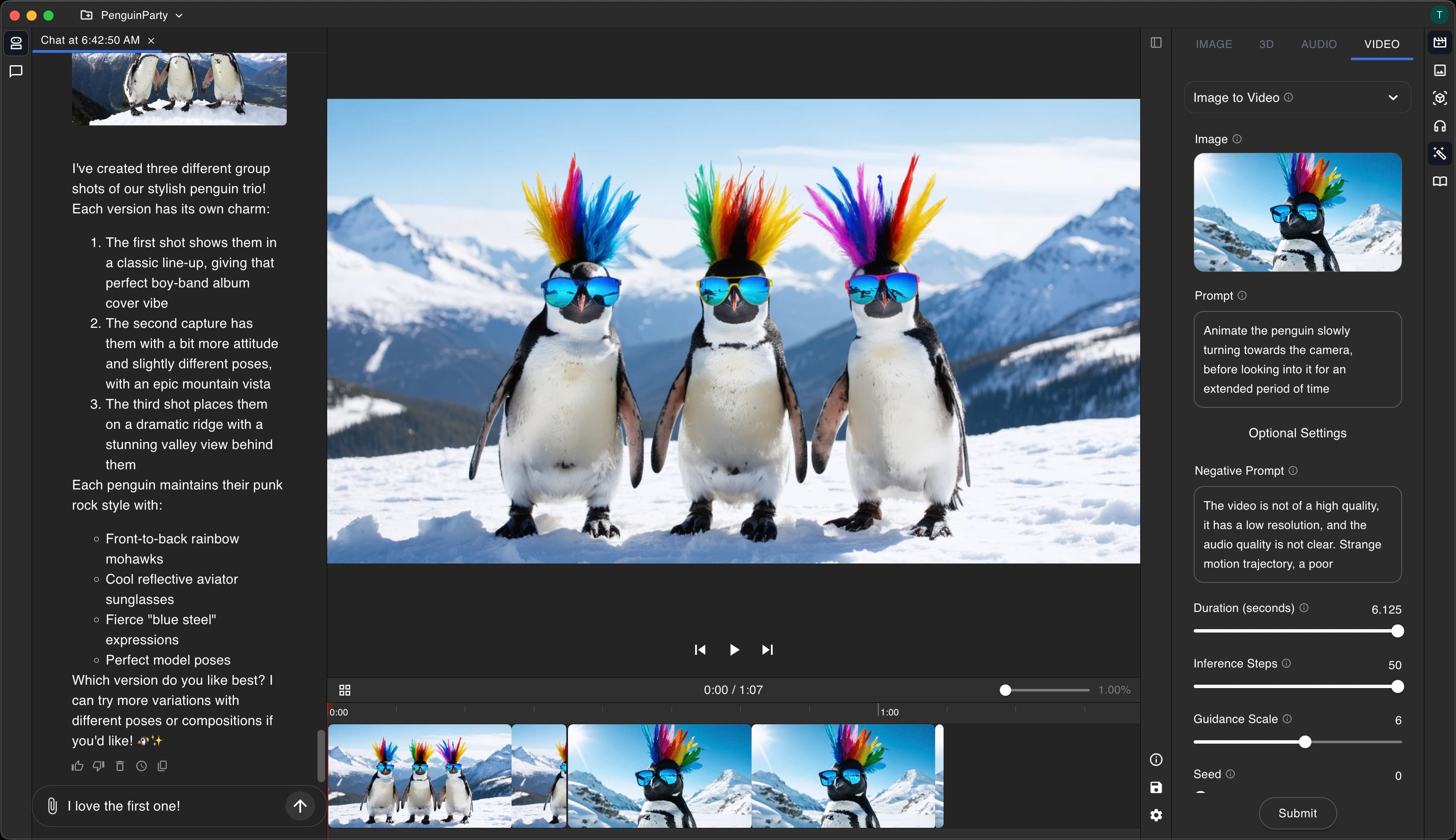 Avalis application interface